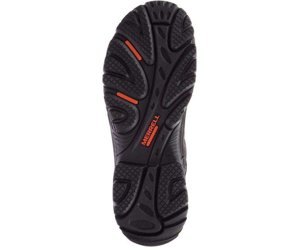 Merrell Vandrestøvler Herre - Strongfield Læder 6\" Waterproof Comp Toe Wide Width - Sort - HAE128693